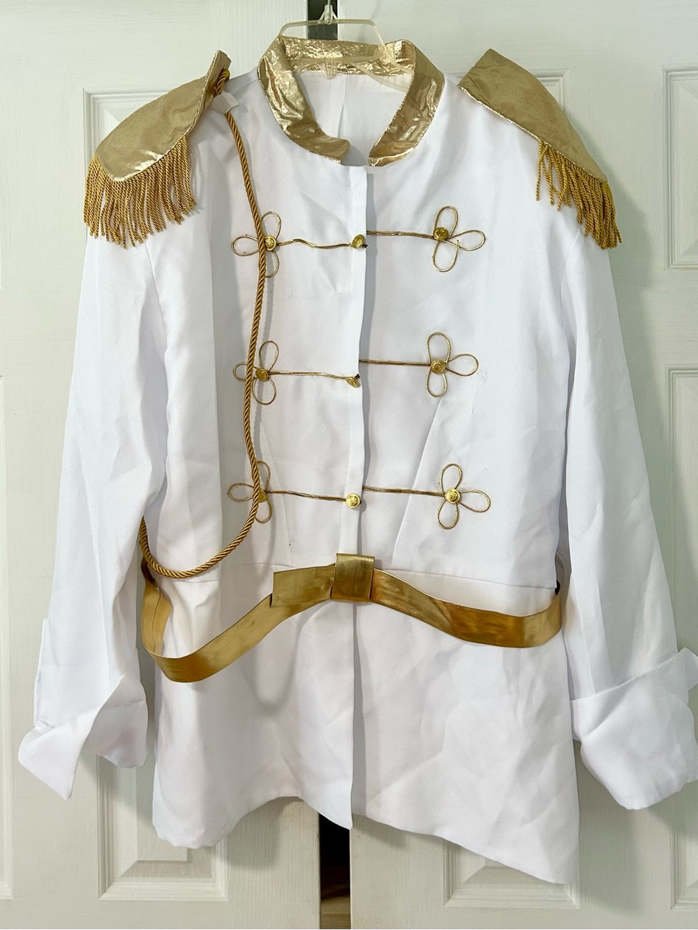 costume fairytale prince or marching band uniform jacket men size large